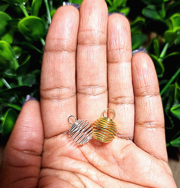 Small Crystal Cage with Necklace