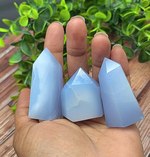 Calming Blue Chalcedony Towers