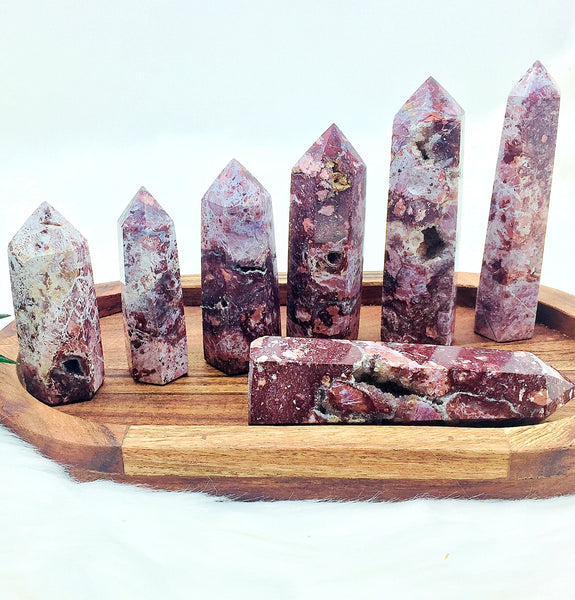 Rare Deep Red Sphalerite Towers