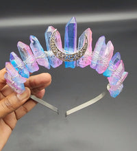 Aura Quartz Moon Goddess Tiara